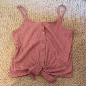 Pink crop top